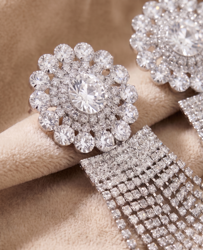 Celestial Crystal Waterfall Earrings